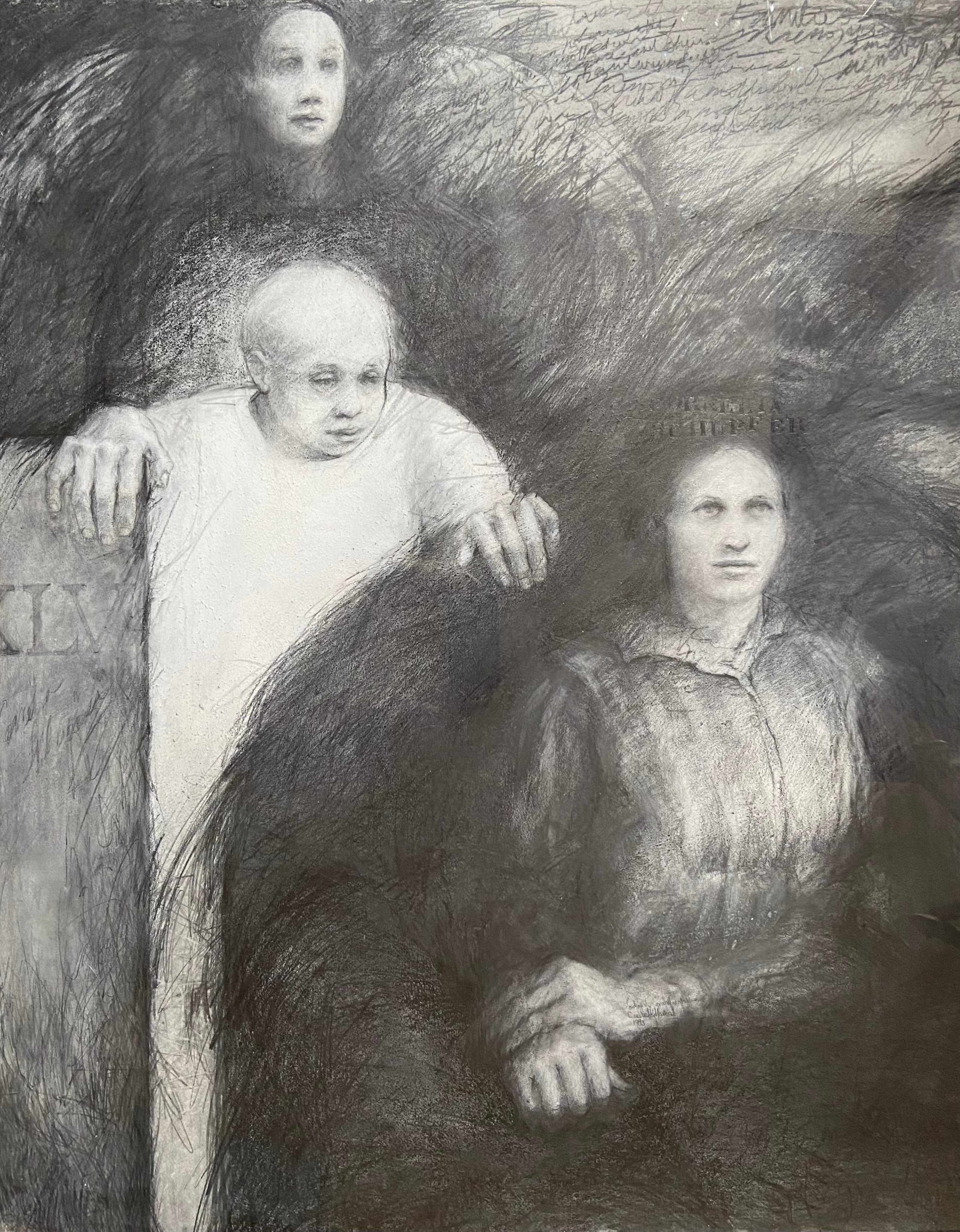 Cecile Martin | MFA 1989 | Looking for Grandmother | Graphite