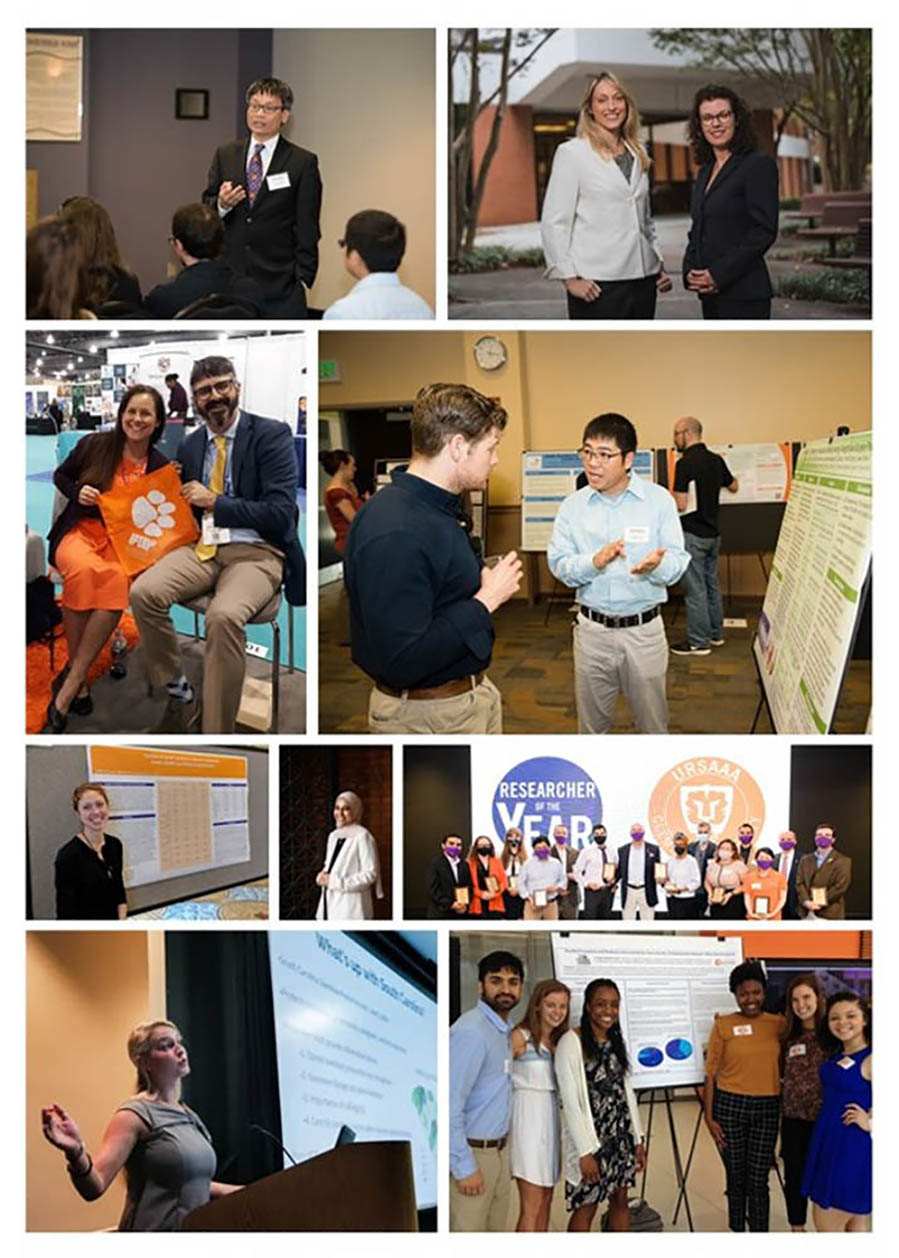 several images depicting Clemson Public Health Research