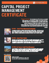 PDF preview of Capital Project Certificate brochure