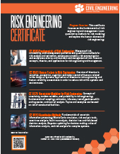 PDF preview of Risk Engineering Certificate brochure.
