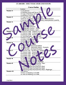 Sample Course Notes