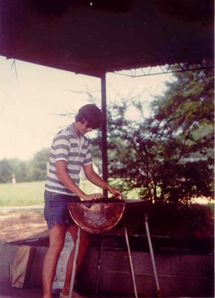 Boy at the Grill