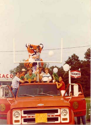 Students on the Truck at the Parade