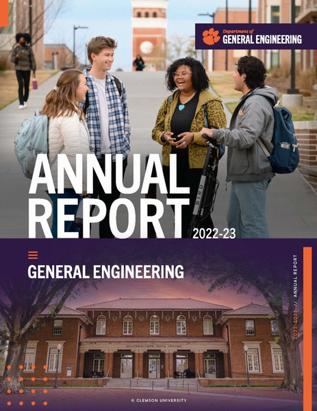 Cover of Annual GE Report for 2022-2023.