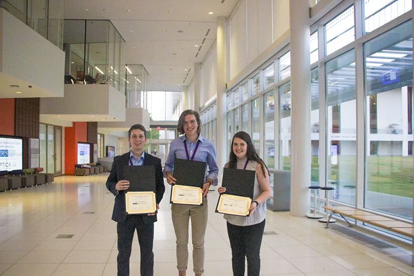 Students award winners of optic poster competition