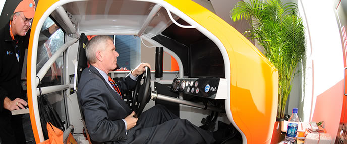 President Barker at CUICAr, example of one the many centers and institutes at Clemson University, Clemson, South Carolina