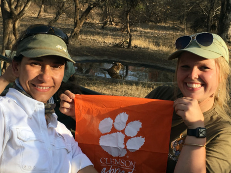 Dr. Shari Rodriguez and Diane Dotson at Kanha National Park