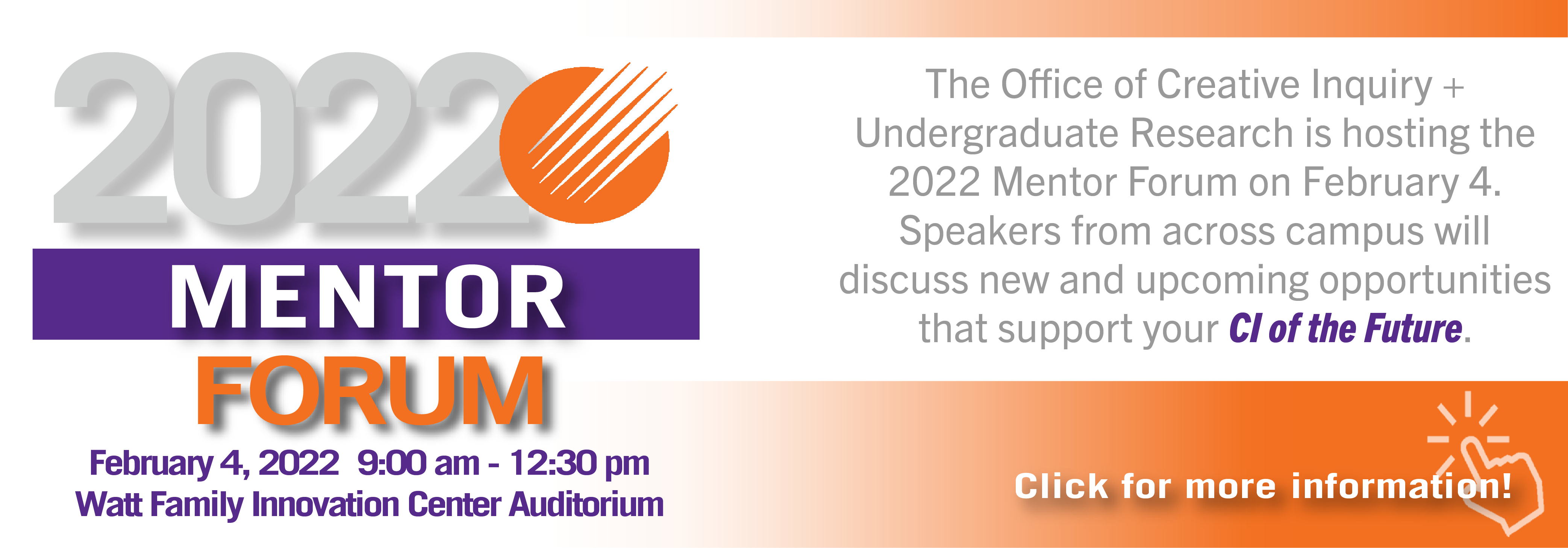 CI + UR 2022 Mentor Forum