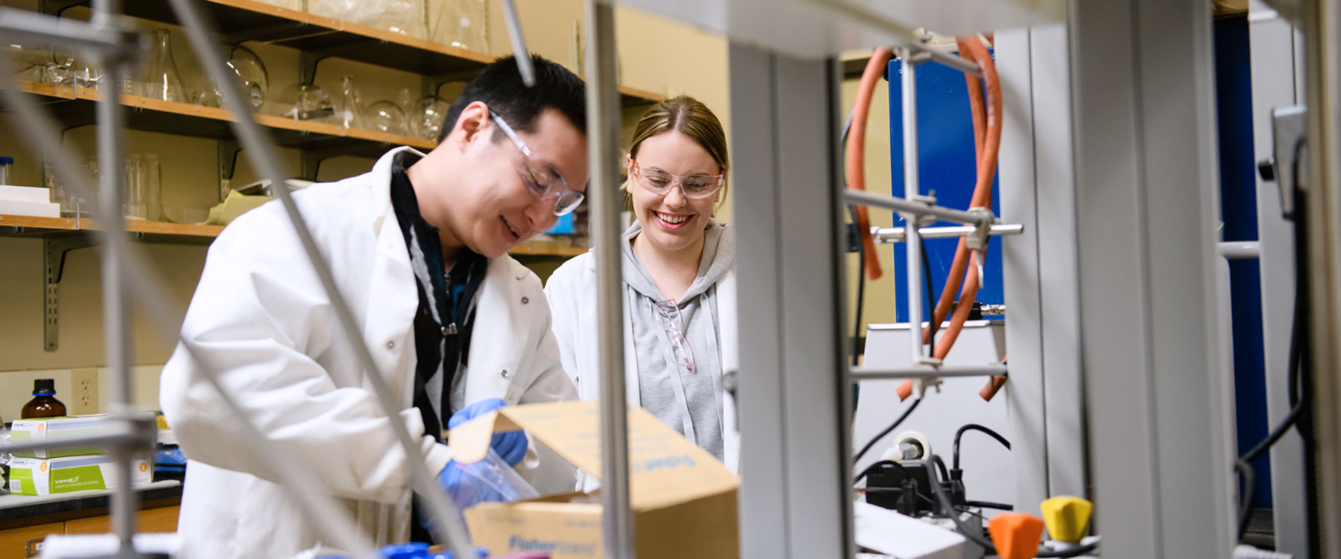 Graduate students in Foulger's lab