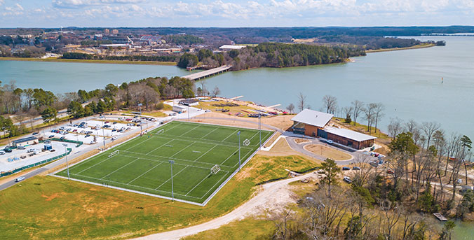 Overhead view of Snow Family complex