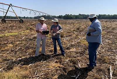 Water Resource Extension Agent implements Center Pivot Irrigation Testing on a South Carolina farm