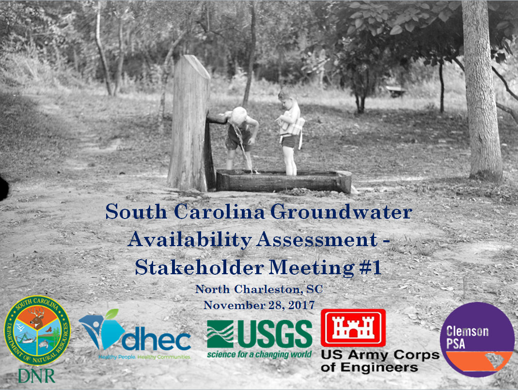 Clemson Groundwater Stakeholder PPT