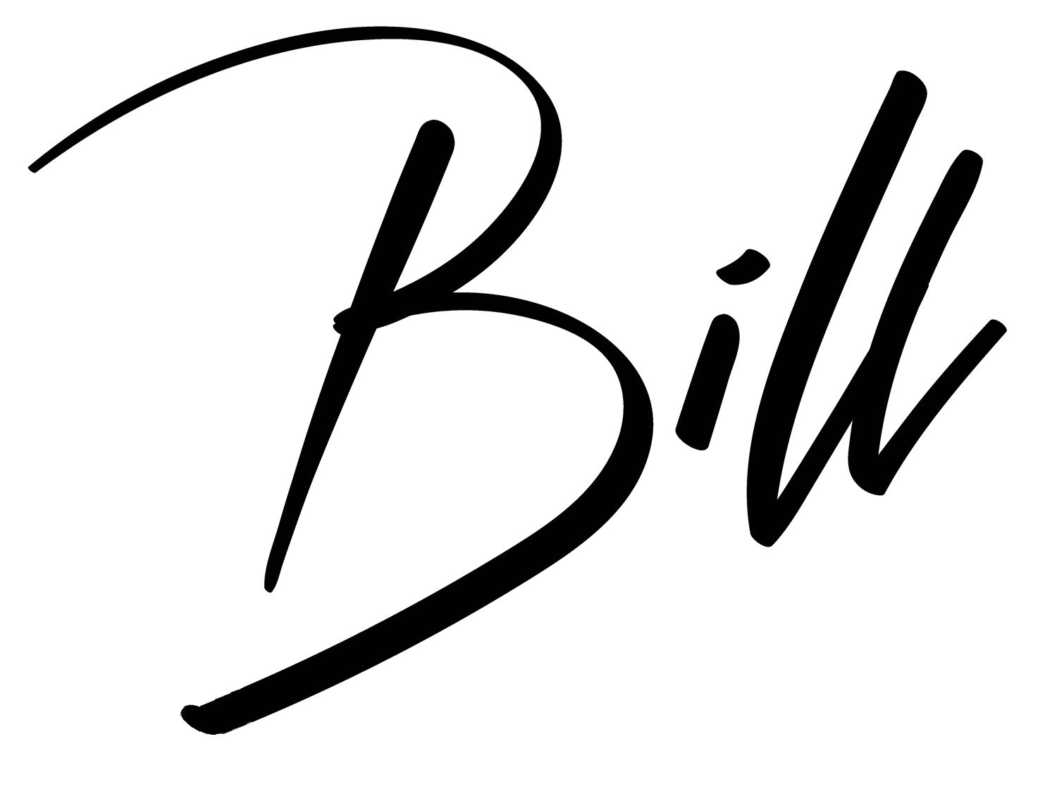 Cursive signature of Bill.