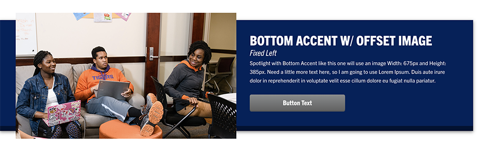 Bottom Accent with Offset Image