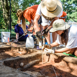 Archaeological Field School at Fort Hill Clemson University, South