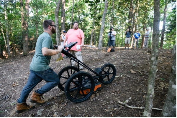 GPR Staff Scan The Ground For Burial Sites