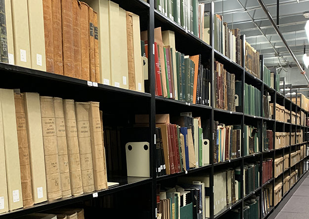 Image of an archive with books