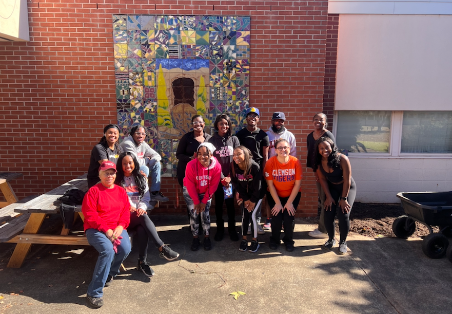 Volunteers at the Blue Ridge Community Center in October 2023.