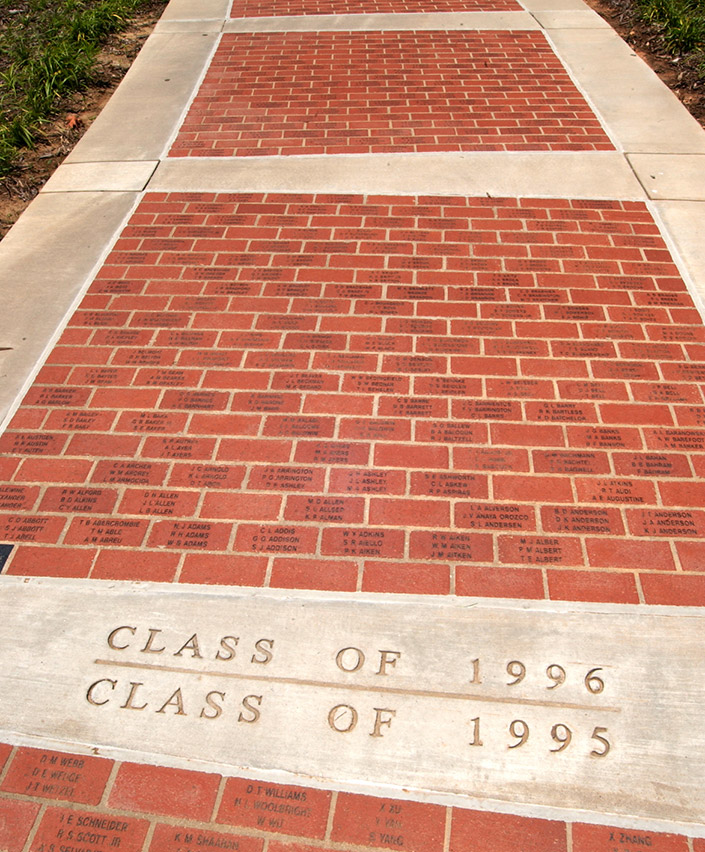 Senior Sidewalks, traditions of Clemson University in South Carolina