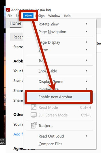 screenshot of adobe acrobat interface in windows
