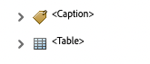 screenshot of adobe acrobat caption and table tags