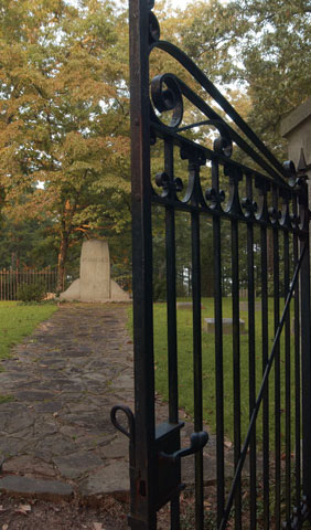 Gate at Woodland cemetery 