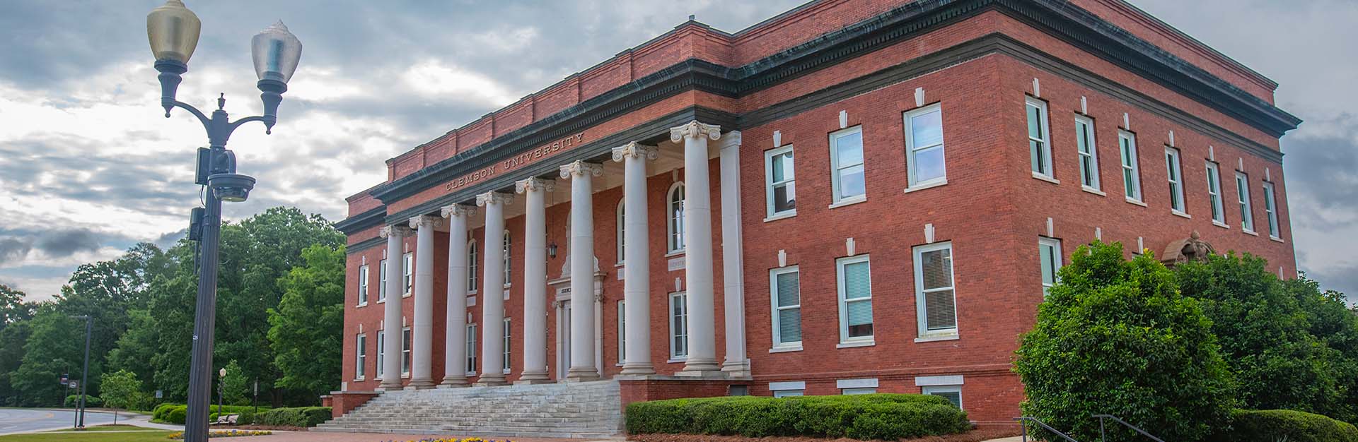 Sikes hall on a cloudy day