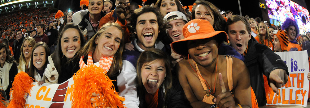 Football game at Clemson University, Clemson, South Carolina