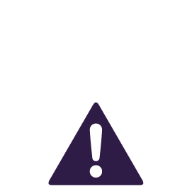 Cog with a warning triangle over the top