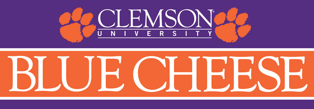 Clemson University Blue Cheese logo 