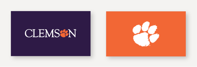 Back of card orange and purple options.