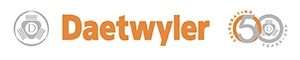Daetwyler logo celebrating 50 years of service.