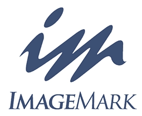 Stylized blue logo featuring the letters "im" above the text "ImageMark."