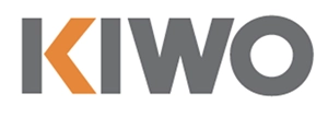 Logo of KIWO featuring a stylized text design with an orange accent.
