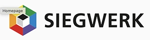Siegwerk logo featuring a colorful hexagonal design and the brand name in bold text.