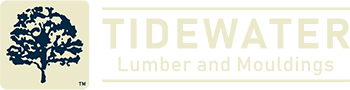 Tidewater Lumber and Mouldings logo featuring a stylized tree icon next to the company name.