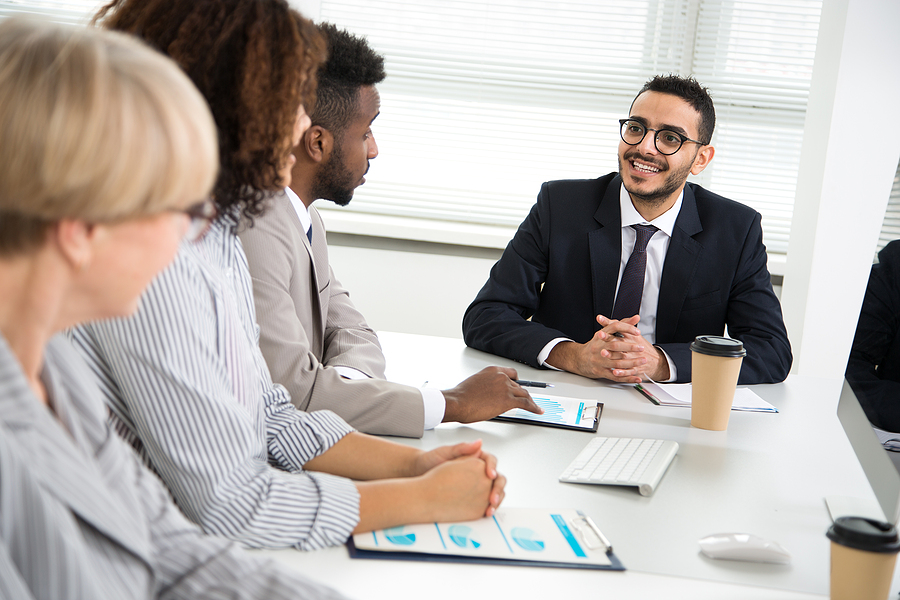 Diverse Office meeting