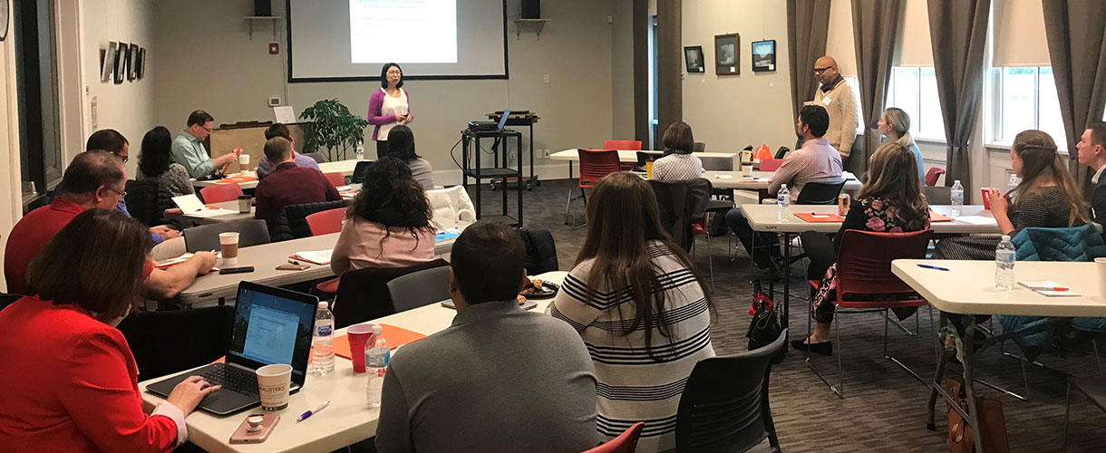 Students attending Marketing Symposium