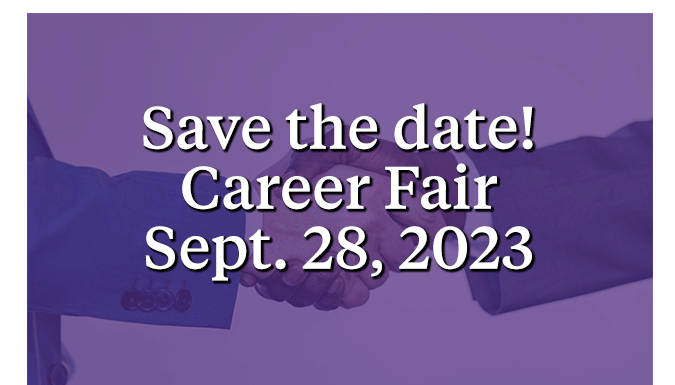 Save the date for the 2023 Fall Career Fair