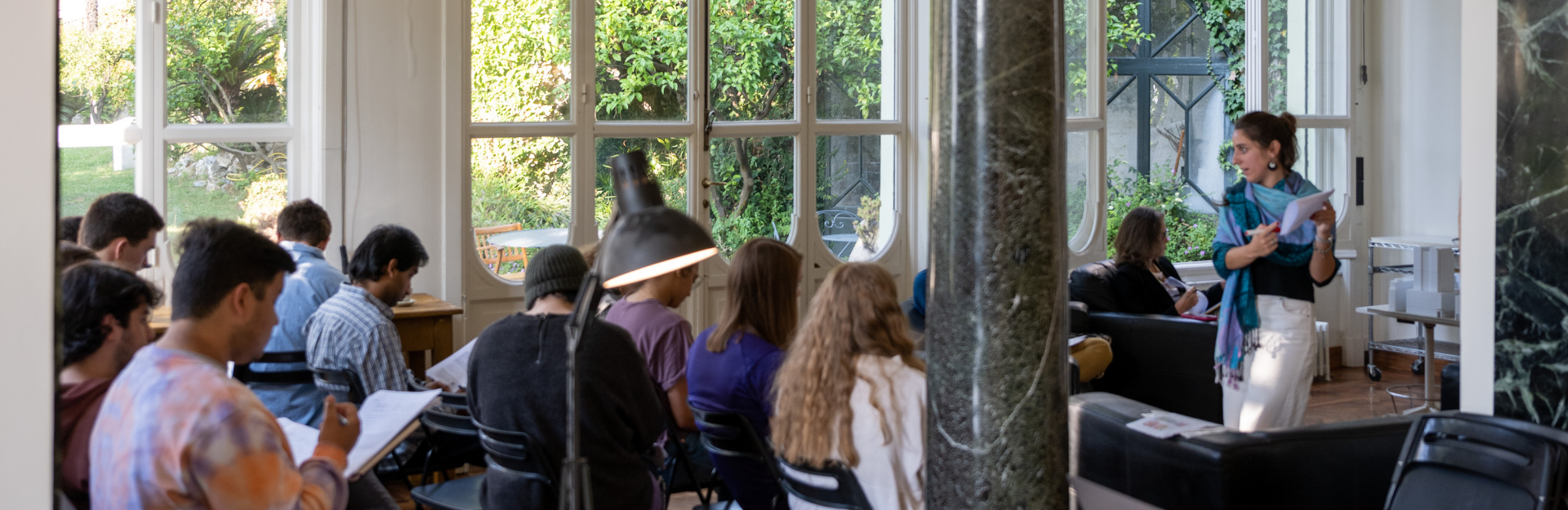 Class at the Villa in Genoa