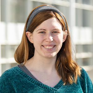 Female student smiling