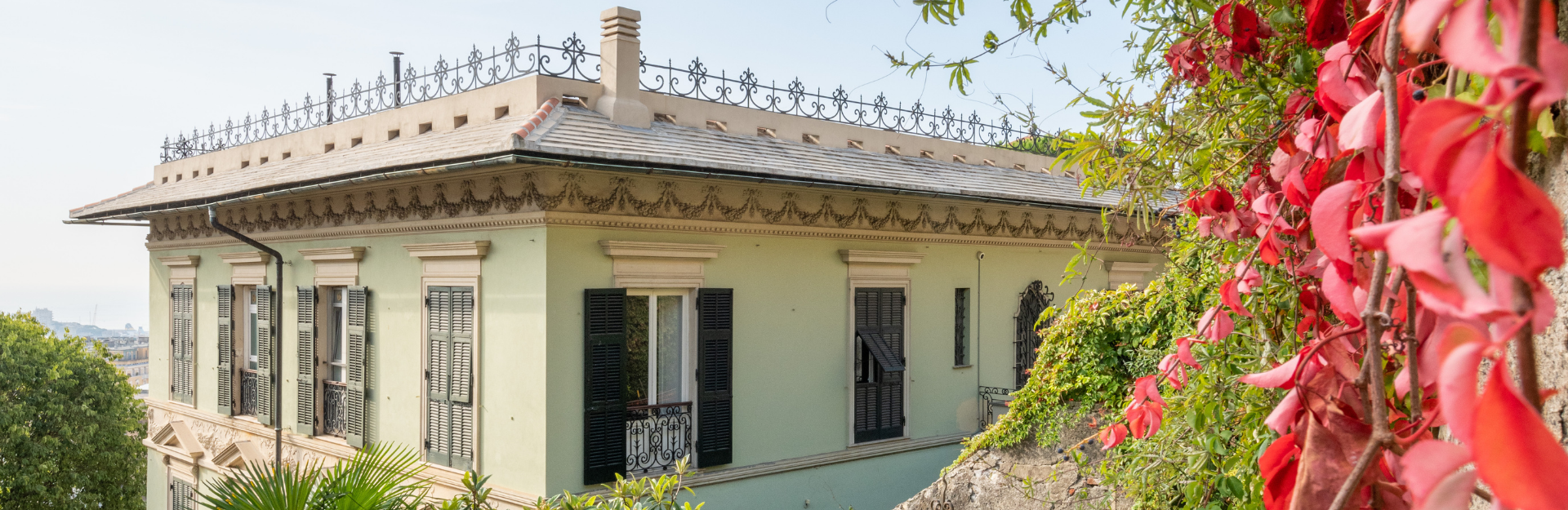 Rooftop of the Genoa, Italy Villa