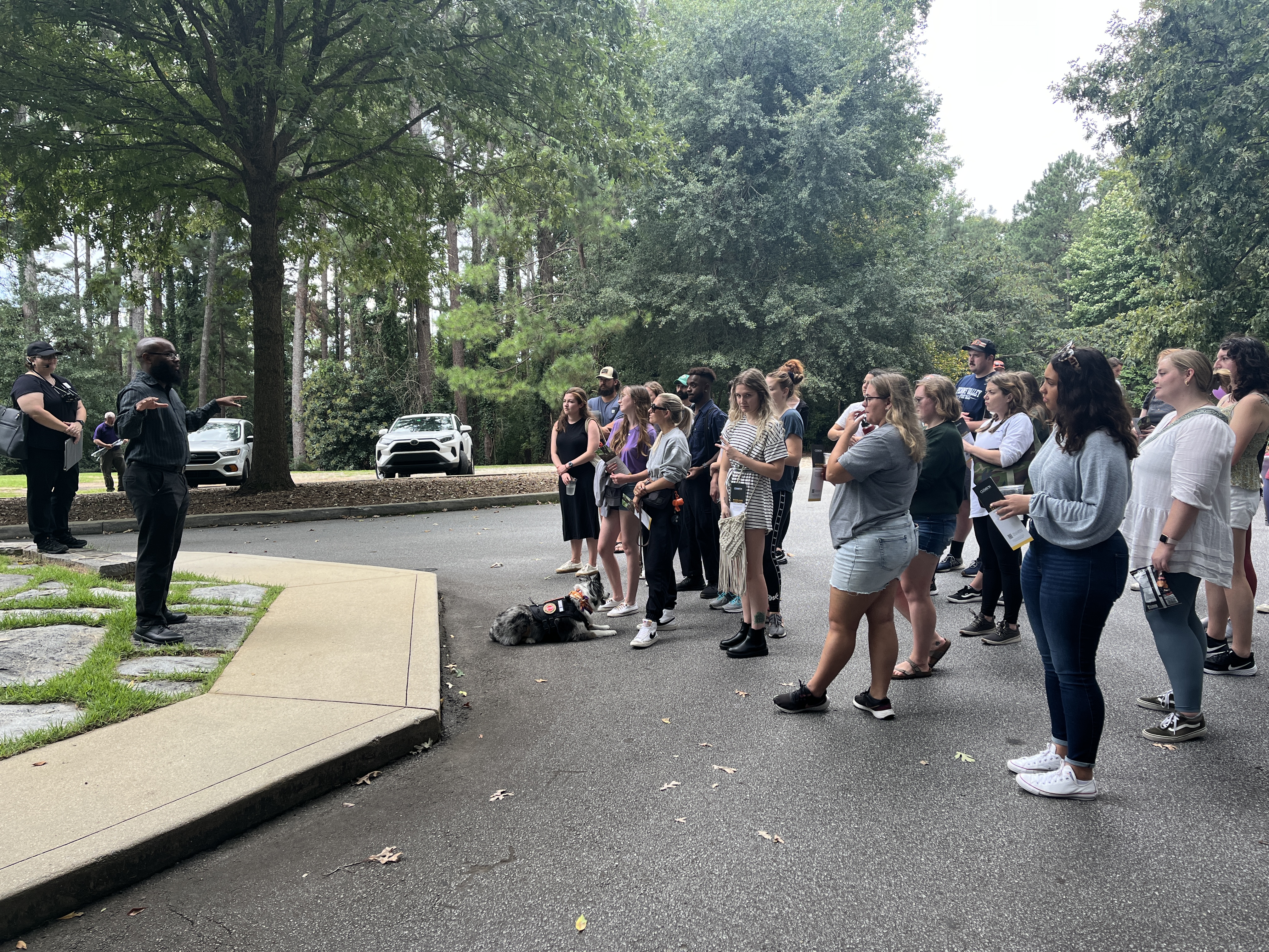 historic preservation site visit with students