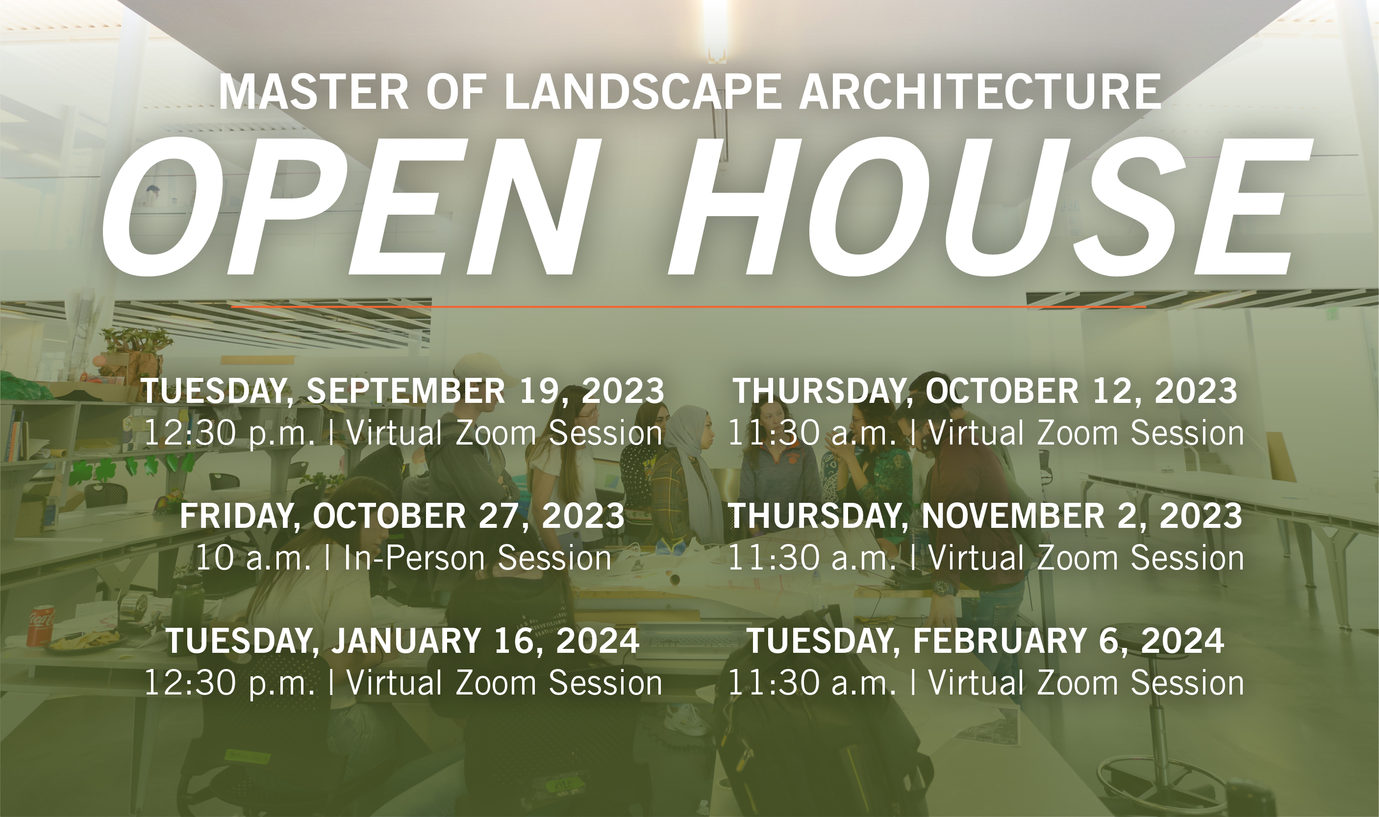 MLA Open House Flyer