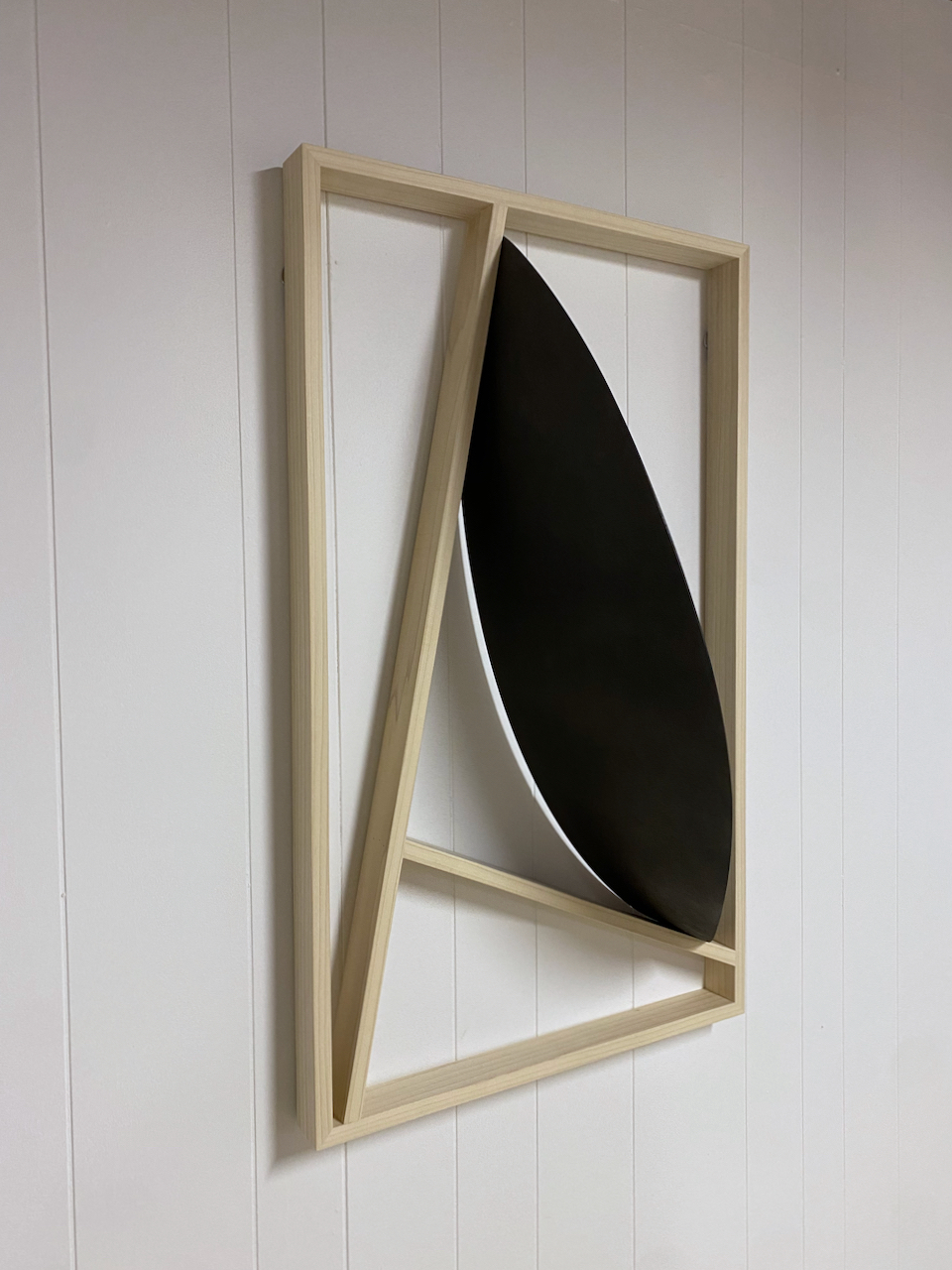 David Armistead | MFA 2013 | Meditation I (making a mark) | Wood, canvas, acrylic