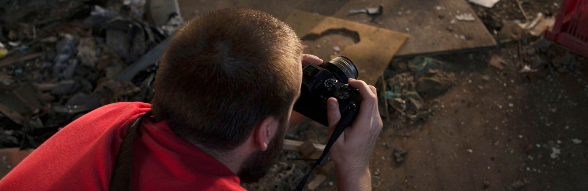 photo of photographer holding a camera