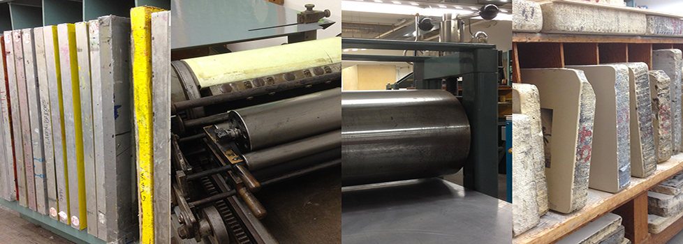 image of printmaking machinery