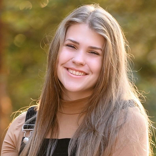 a person smiling