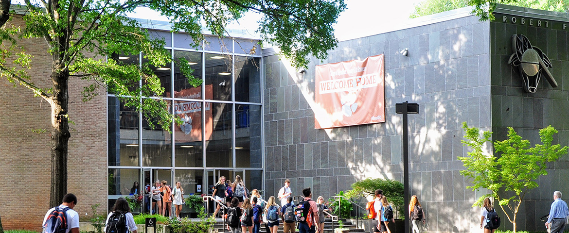 students entering Pool Hall also known as the P and A building