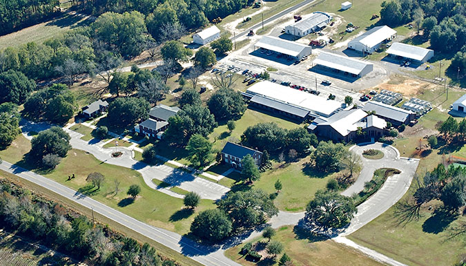 drone view of Edisto Research and Education Center